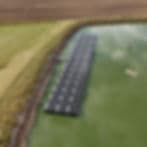 Flytande solceller på bevattningsdamm i Falkenberg